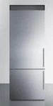 Summit 28" Bottom Freezer Refrigerator, Left Hand Door, FFBF279SSXIMH72LHD New. Price: $2905.00.
