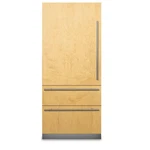 Viking Series FBI7360WL Inch Built-in Panel Ready Bottom Mount Refrigerator Open. Price: $5999.00.