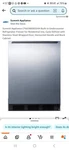 Summit 24" Wide Built-in Refrigerator-freezer New. Price: $850.00.