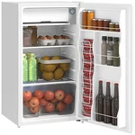 3.2 Cu.ft Compact Refrigerator With Adjustable Thermostat, White New. Price: $157.99.