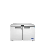 Atosa MGF8402GR, 2-DOOR 48" Wide Under Counter Cooler With 5 Years Parts & Labor New. Price: $2345.00.