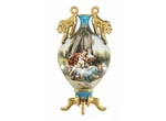Porcelain Handmade Lion Handle Classical Flat VASE-24IN-NEW!. Price: $549.99.