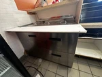 Brand New Delfield 48 Refrigerted Pan Rail Prep With Drawer. Price: $1000.00.