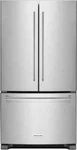 Kitchenaid 36 Stainless 25 Cu Ft French Door Refrigerator - KRFF305ESS Open. Price: $2099.99.