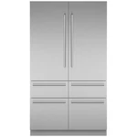 Thermador Freedom Collection T48BT110NS 48" Builtin French Door Refrigerator Pic Open. Price: $12499.00.