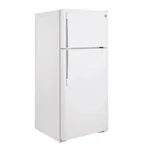 New White Top-freezer Refrigerator, Led. 17CU Ft, 28"W 65"H GTE17DTNRWW Nice!. Price: $329.00.