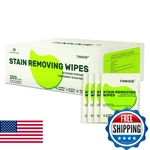 Tinkkie 200 Pack Stain Remover Wipes For Clothes & Fabric Instant Clothing New. Price: $66.19.
