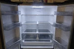 Samsung RF28R7201SR French Door Refrigerator Stainless Steel Led Bottom Freezer Open. Price: $1199.00.