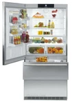 Liebherr CS2061 36" Counter Depth Bottom Freezer Refrigerator Stainless Steel Open. Price: $4699.99.