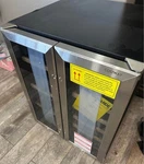 Costway Dual Zone 2-DOOR Wine & Beverage Cooler Glass Lock Led 19/57 New. Price: $450.00.