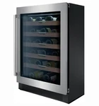 Electrolux 24" Undercounter Wine Cooler With 41 Bottle Capacity - EI24WC15VS Open. Price: $1599.99.