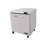 Kool-it KUCR-27-1 27" 1-SECTION Undercounter Refrigerator W/ Door, Cu. Ft New. Price: $1234.05.