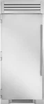 True Residential 36" Stainless Steel All-refrigerator Column TR-36REF-L-SS-C Open. Price: $9315.00.