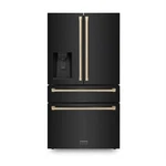 Zline 36" New French Door Black Stainless Refrigerator Bronze RFMZ-W-36-BS-CB. Price: $5099.99.
