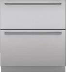 Sub-zero 30" Refrigerator/freezer Drawers With Ice Maker & Stainless Steel Panel Open. Price: $6700.00.