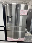 Samsung RF28R7201SR 793L 4-DOOR French Refrigerator Stainless Steel Open. Price: $1699.00.