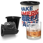 Clear Ice Cube Maker - America Great Again Funny Stainless Steel Whiskey New. Price: $38.60.