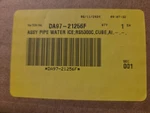 Genuine Oem DA97-21256F Samsung Water Pipe Open. Price: $20.00.