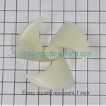 Refrigerator Condenser Fan Blade WR60X10266 New. Price: $35.25.