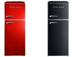 Galanz Retro 10.0 Cu Ft Top Freezer Refrigerator, Frost Free, Dual Door New. Price: $1179.99.