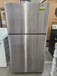 GTS22KYNRFS 33" Stainless 21.9 Cu. Ft. Top-freezer Refrigerator Nob #160914 Open. Price: $649.00.