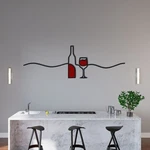 Metal Wine Glasses Kitchen Art, Decorative Bar Wall New. Price: $223.00.