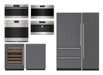 Wolf Sub Zero Package 60" Refrigertor Freezer Coffee Maker Dishwasher Steam Oven Open. Price: $38000.00.