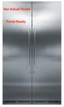 Perlick Side-by-side Column Refrigerator & Freezer Set CR24R12R CR24F12L Open. Price: $8550.00.