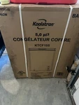 Koolatron Chest Freezer 5.0 Cu Ft, Compact (155L) White, Manual Defrost New. Price: $199.00.