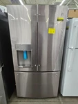 GFE28GYNFS 36" Stainless 27.7 Cu. Ft. French Door Refrigerator Nob #160642 Open. Price: $1449.00.