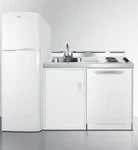 Summit 71" All-in-one Kitchenette, Coil Top, Refrigerator, Dishwasher, ACKDW72 New. Price: $4305.00.