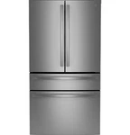 29 Cu Ft Smart Fingerprint Resistant 4-DOOR French-door Refrigerator Open. Price: $1449.99.