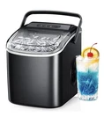 Simzlife ZX-IM-06D-WM-HM 26 LBS/24H Countertop Ice Maker Machine, 9 Ready Mins New. Price: $44.99.