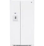 25.3 Cu. Ft. Side-by-side Door Refrigerator GSE25GGPHCWW White Open. Price: $854.99.