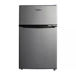 Whirlpool 3.1 Cu Ft Mini Refrigerator Reversible Door - Stainless Steel Open. Price: $223.12.
