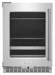 Kitchenaid KUBL314KSS 24 Inch Freestanding/built-in Undercounter Dual Zone Open. Price: $1799.99.