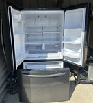 Samsung RF261BEAESG Black French Door Refrigerator Twin Cooling Frost-free Used. Price: $550.00.