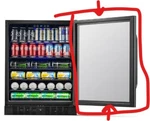 Glass Door Replacement For Newair 24-INCH Can Black Fridge NBC177BS00. Price: $282.96.