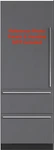 Sub-zero Designer 30" Panel-ready Built-in All Smart Refrigerator DET3050RL Open. Price: $6975.00.