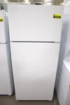GTE18GTNRWW 28" White Top-freezer Refrigerator Nob #155252 Open. Price: $699.00.