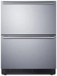 Summit SDHDR2446 24"W 3.4 Cu. Ft. Refrigerator Drawers - Stainless Steel New. Price: $2505.00.