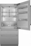 Thermador Freedom Collection T36BB120SS 36" Bottom Mount Smart Refrigerator Open. Price: $9499.00.