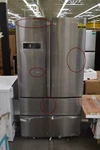 Thor HRF3601F 36" Stainless Cd 4-DOOR French Refrigerator Nob #130167 Bf Mp Open. Price: $1100.00.