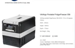 Portable Fridge Freezer 55LT, Type VF55P Used. Price: $400.00.