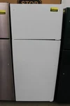 GTE18GTNRWW 28" White Top-freezer Refrigerator Nob #154922 Open. Price: $649.00.