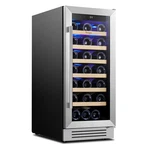 Yeego 15" Wine Cooler Refrigerator 33 Bottles Single Zone Red/white Home Certified. Price: $293.00.