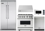 Viking Professional 36" Range, 42" Refrigerator, Dishwasher, Hood & Microwave New. Price: $23186.00.