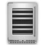 Kitchenaid KUWL314KSS 24 Stainless Steel Undercounter Wine Cellar New Box. Price: $2200.00.