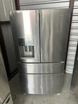 Lg LF24Z6530S 36 Inch Counter-depth Max French Door Smart Refrigerator Open. Price: $1299.99.
