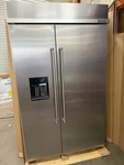 Kitchenaid KBSD708MPS 48 29.4 Cu. Ft. Stainless Steel Built-in Side-by-side Open. Price: $7555.00.